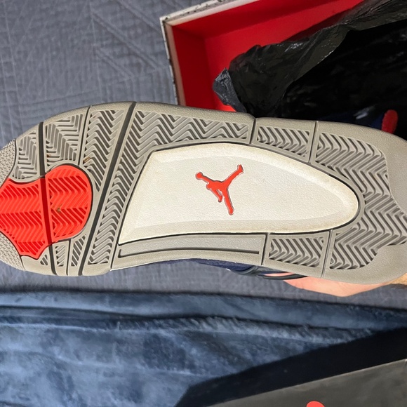 Men’s Jordan Retro 4 Winter Loyal Blue Size 11 - Picture 5 of 7